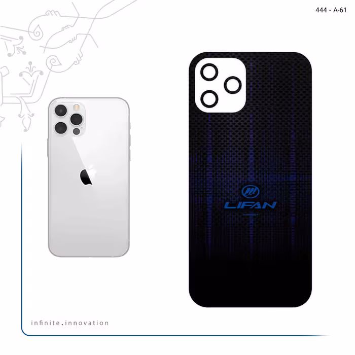 برچسب پوششی ماهوت مدل Lifan مناسب برای گوشی موبایل اپل iPhone 12 Pro