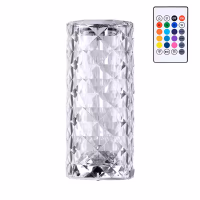 آباژور رومیزی مدل رز کریستالی 