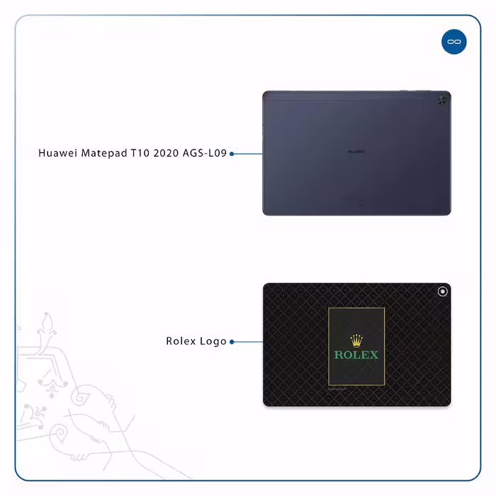 برچسب پوششی ماهوت مدل Rolex-Logo مناسب برای تبلت هوآوی Matepad T10 2020 AGS-L09