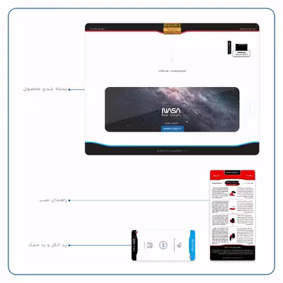 برچسب پوششی ماهوت مدل Universe-by-NASA-3 مناسب برای تبلت سامسونگ Galaxy Tab S6 2019 SM-T865