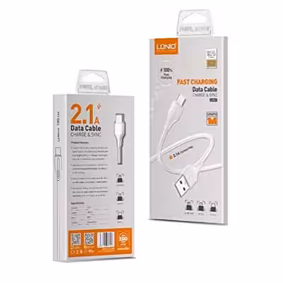 کابل تبدیل USB به microUSB الدینیو مدل LS541 طول 1 متر