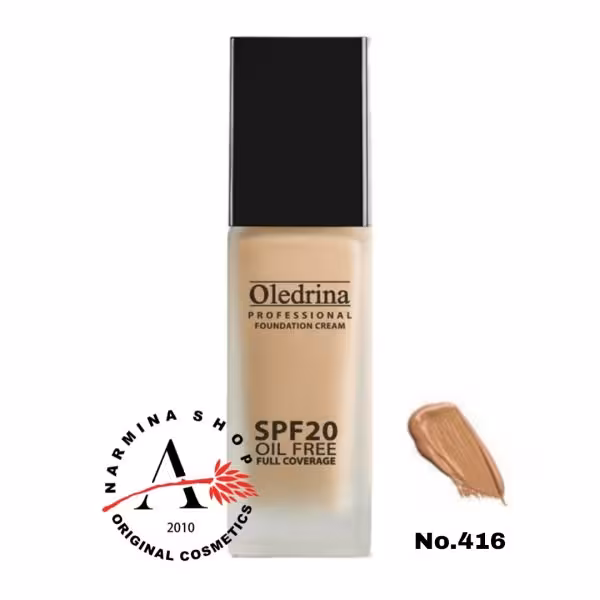 کرم پودر شیشه ای اولدرینا شماره 416 OLDERINA