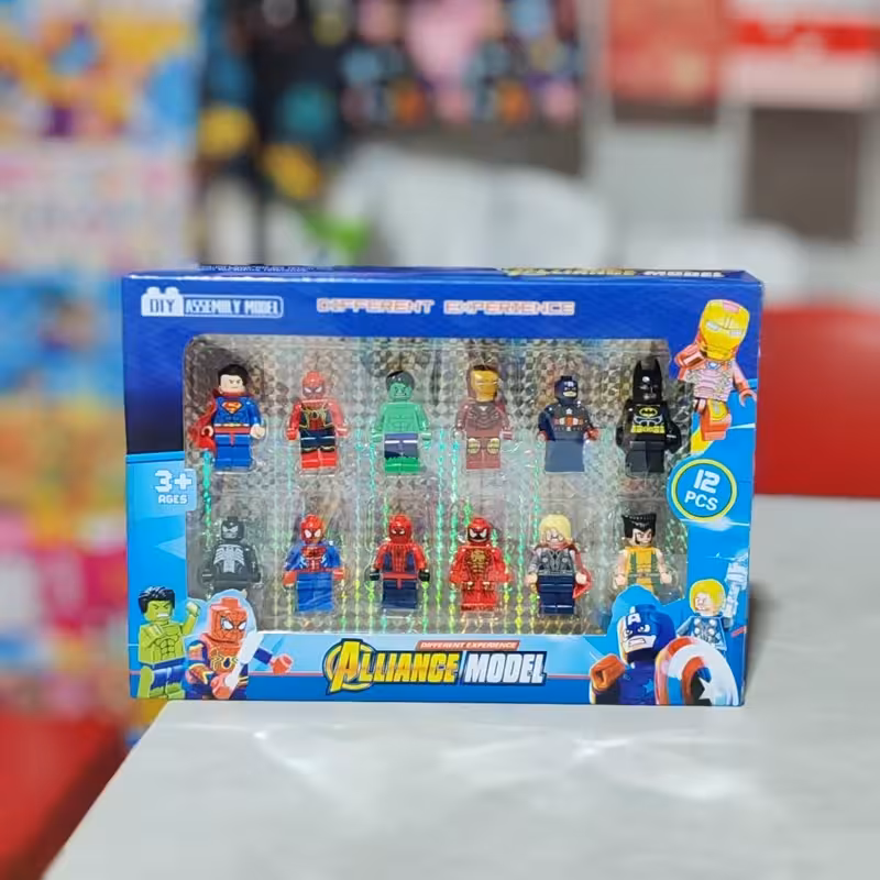 لگو قهرمانان مینی فیگور 12 عددی وارداتیDIY