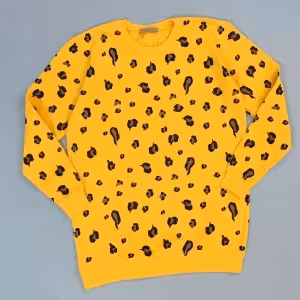 بلوز نخ پنبه زنانه طرح پلنگی