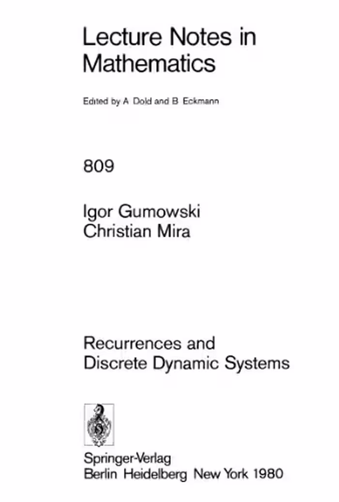 خرید و دانلود نسخه کامل کتاب Recurrences and Discrete Dynamic Systems