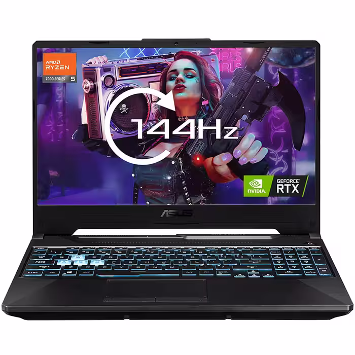 لپ تاپ 17.3 اینچی ایسوس TUF A17 FA706NF Ryzen 5 7535HS 16G 1TB SSD 4G RTX2050
