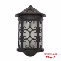 چراغ حیاطی مدل سیمرغ دیواری مشکی سفید