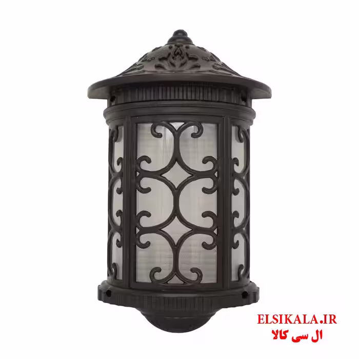 چراغ حیاطی مدل سیمرغ دیواری مشکی سفید