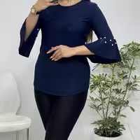 شومیز زنانه ساغر کرپ کش اعلا(هزینه ارسال 15000 تومان)