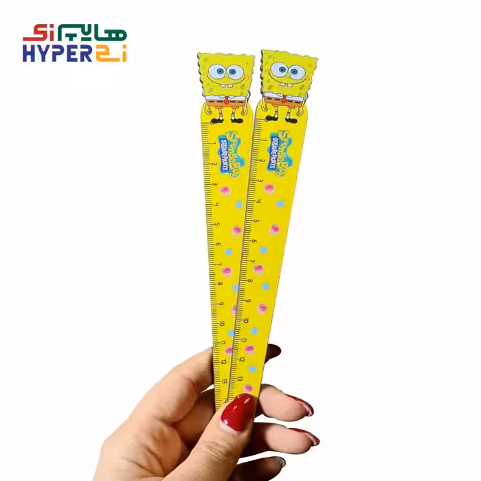 خط کش 15 سانتی چوبی باب اسفنجی