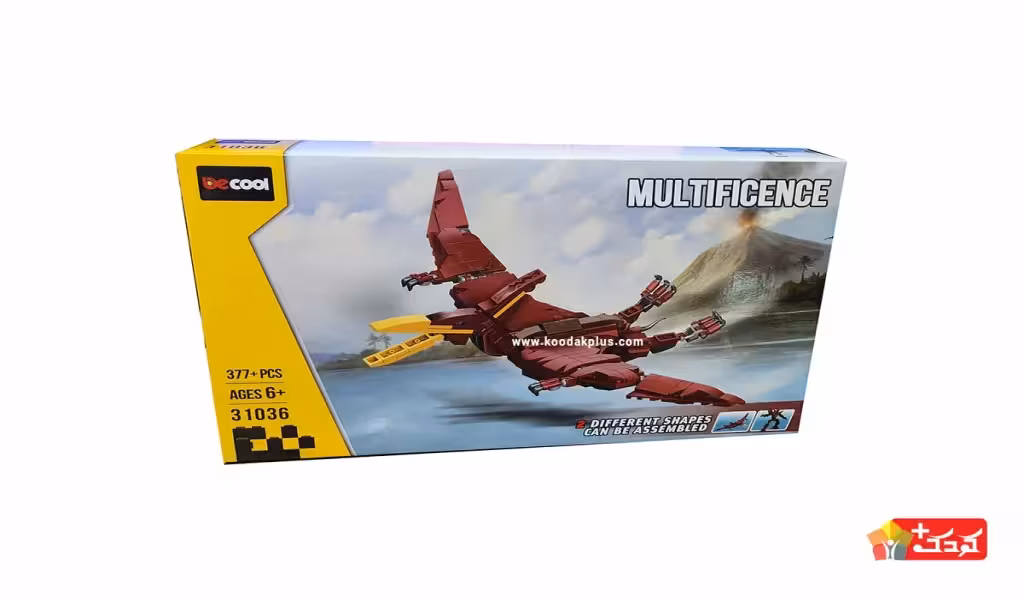 لگو 2 مدلی دایناسور پرنده و ربات مدل DECOOL-31036