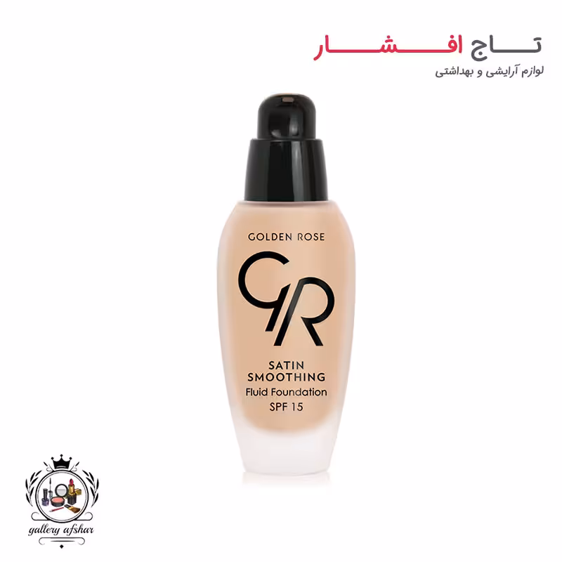 کرم پودر گلدن رز مدل ساتین SPF 15