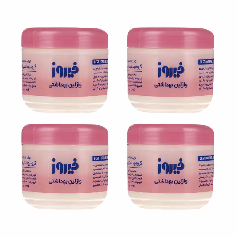 وازلین کودک فیروز مدل A10 حجم 100 میلی لیتر بسته 4 عددی