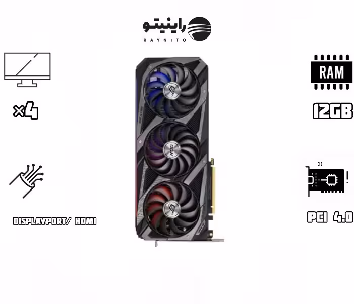 کارت گرافیک RTX 3080 Ti ASUS ROG Strix 12GB آکبند