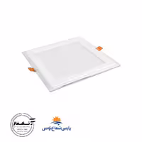 چراغ توکار گلاریس 7 وات مربع رنگ آفتابی پارس شعاع توس