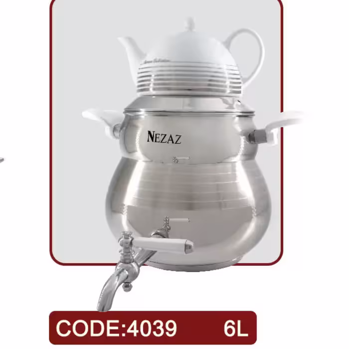 کتری قوری 6 لیتر نزاز کد 4039