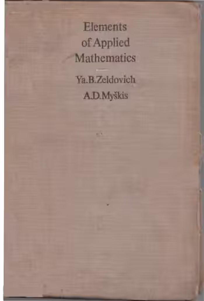 خرید و دانلود نسخه کامل کتاب Elements of Applied Mathematics