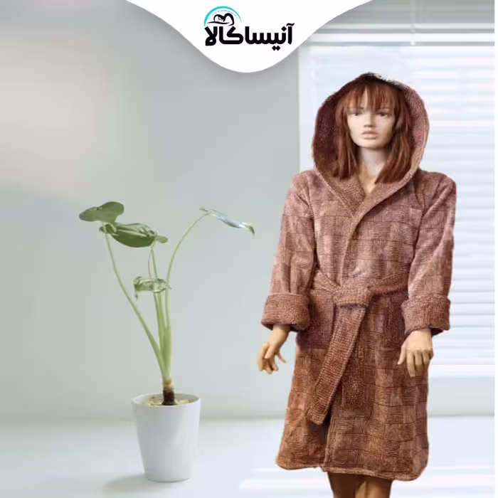 حوله پالتویی برق لامع مدل ملانژ 115