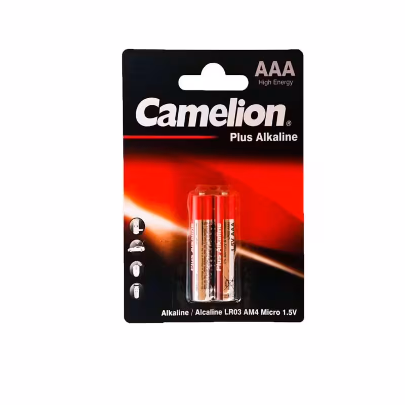 باتری نیم قلمی مدل Plus Alkaline کملیون بسته 2 عددی