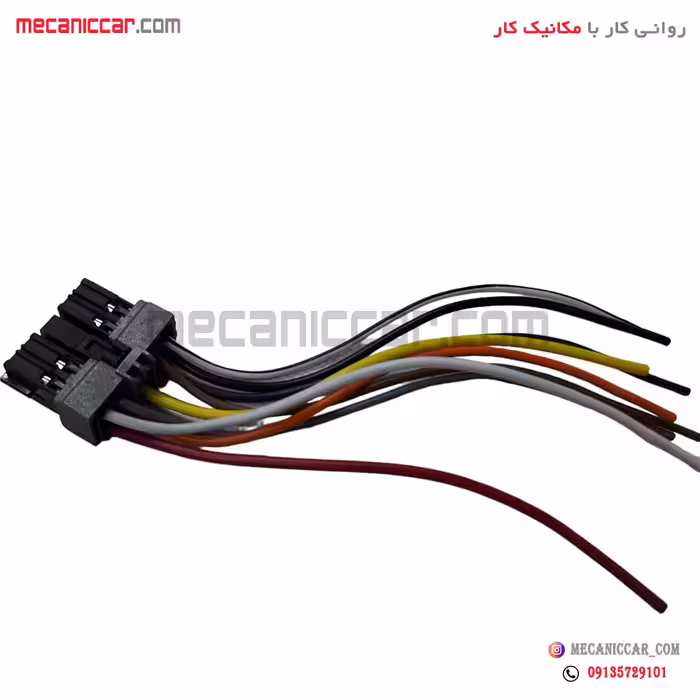 سوکت دسته راهنما و کلید شیشه بالابر راست بزرگ پژو 405 و پارس مجد