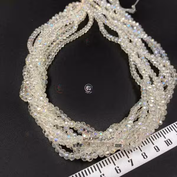 کریستال سنگی سایز 4 ( کرم شیشه ای )