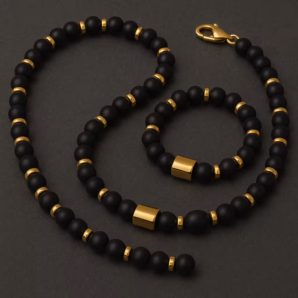 ست دستبند گردنبند اونیکس کد310238