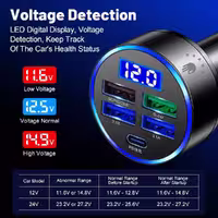 شارژر فندکی 35 وات اکی یس مدل USB3QC3PD1