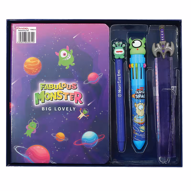 ست لوازم التحریر فندل طرح فضانورد مدل FB9235 مجموعه 4 عددی | کالا مکس