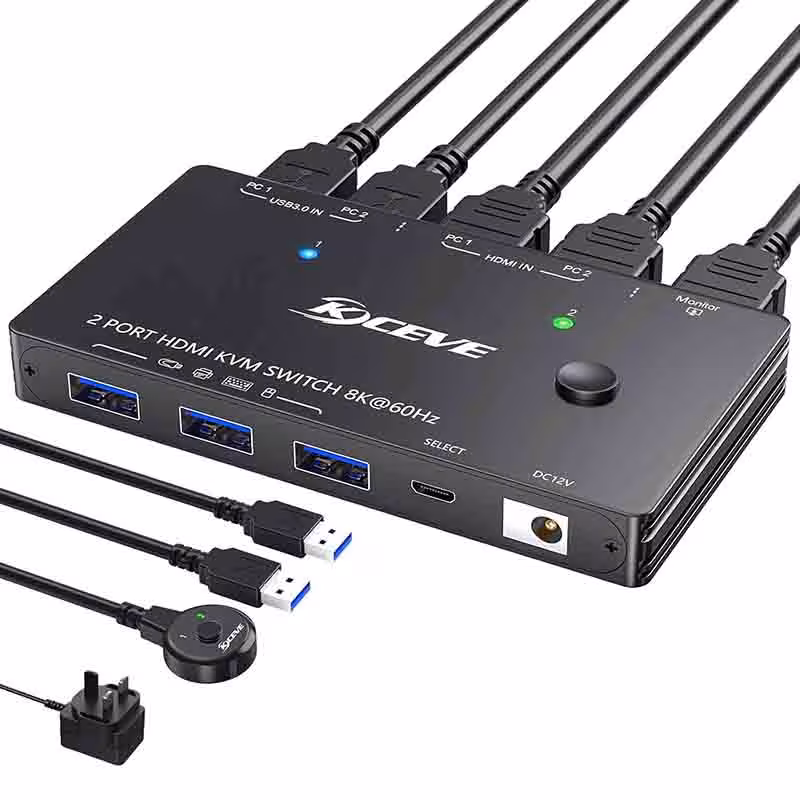 سوئیچ  KVM عالی برند KCEVE KVM8201