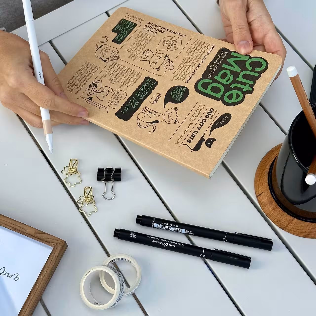 دفتر پیل کیوت مگ وزیری PILL Cute mag notebook A5