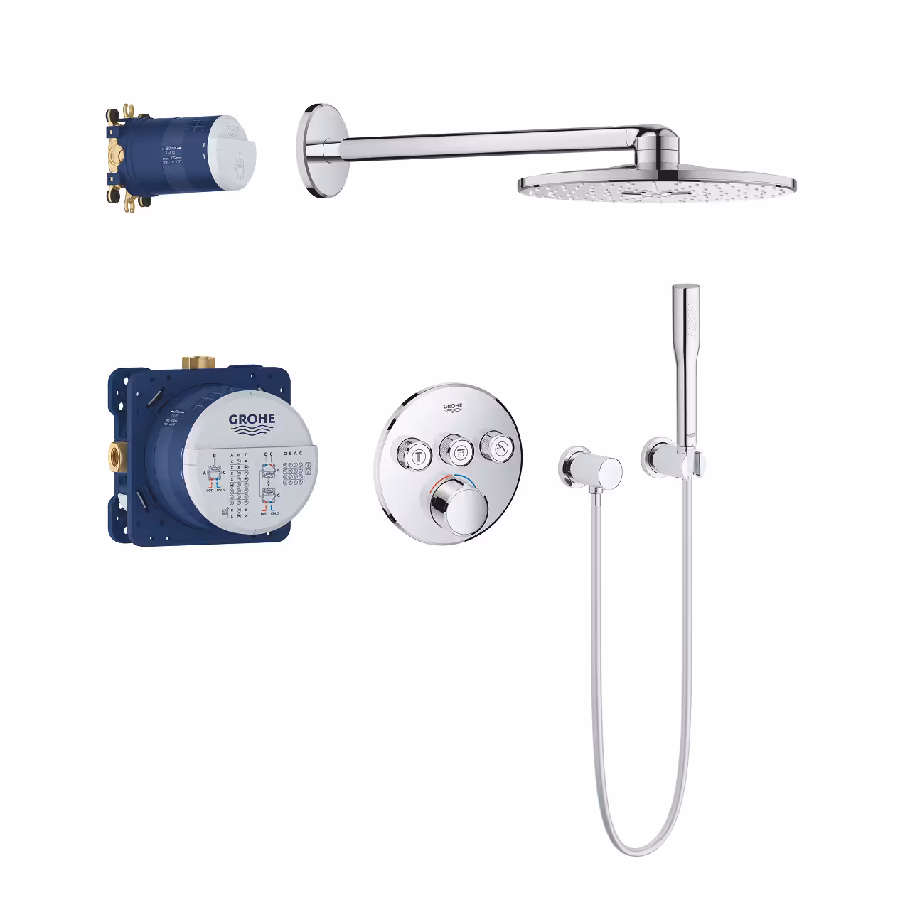 ست دوش حمام گروهه GROHE مدل SmartControl Mixers کد 34709000
