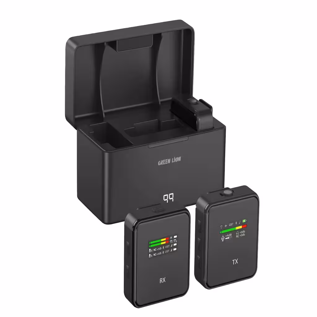 میکروفون یقه ای گرین لاین Green Lion GLM-Professional Wireless Microphone دارای 2 فرستنده