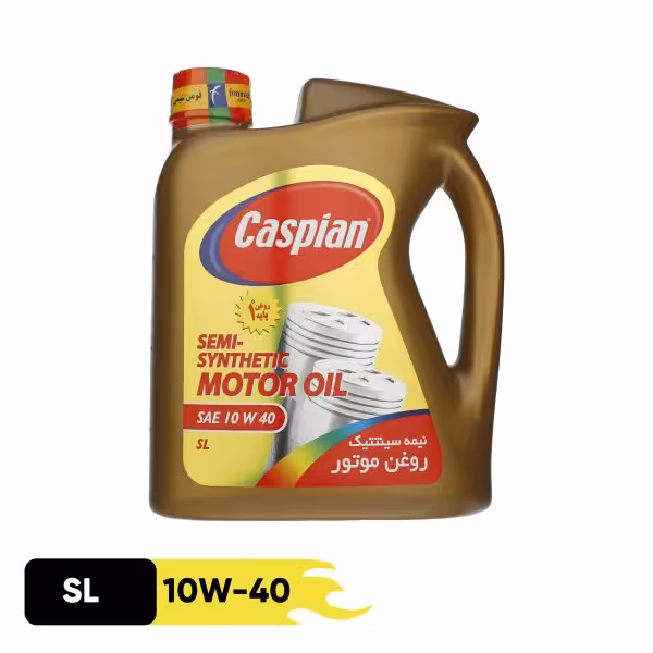 روغن موتور کاسپین مدل 10W-40 SL حجم 4 لیتر