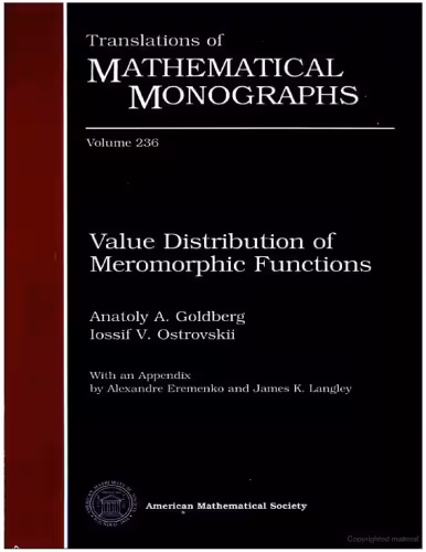 خرید و دانلود نسخه کامل کتاب Value distribution of meromorphic functions