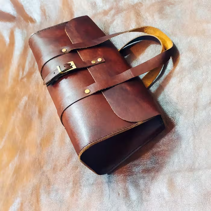 کیف مجلسی چرم طبیعی دست دوز 