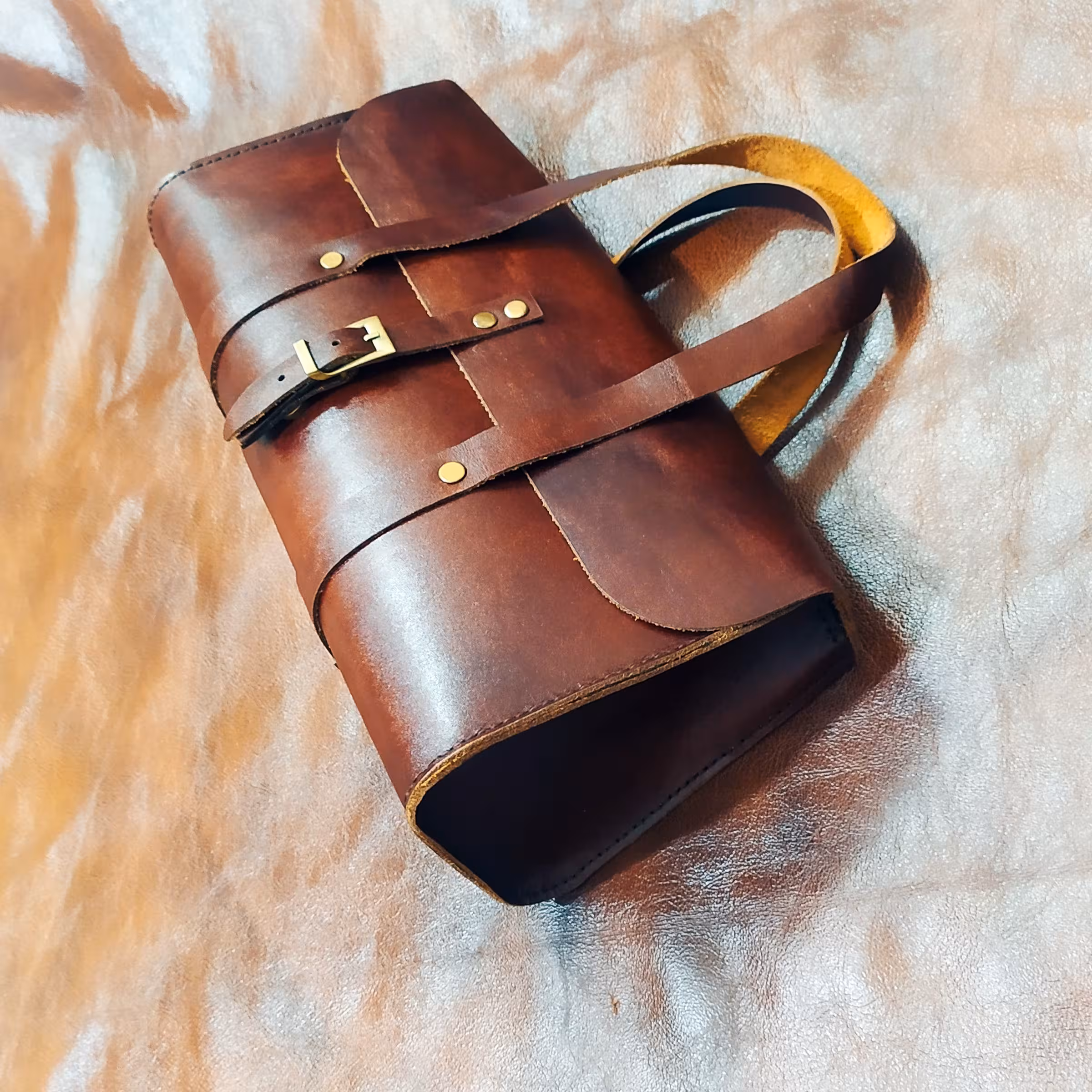 کیف مجلسی چرم طبیعی دست دوز 