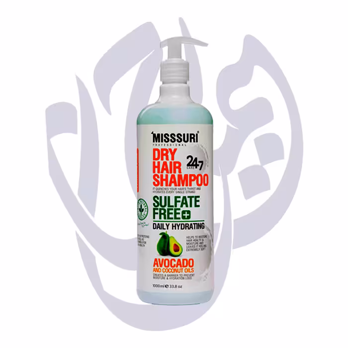 شامپو فری سولفات میسوری 1000 میلی مخصوص موهای خشک