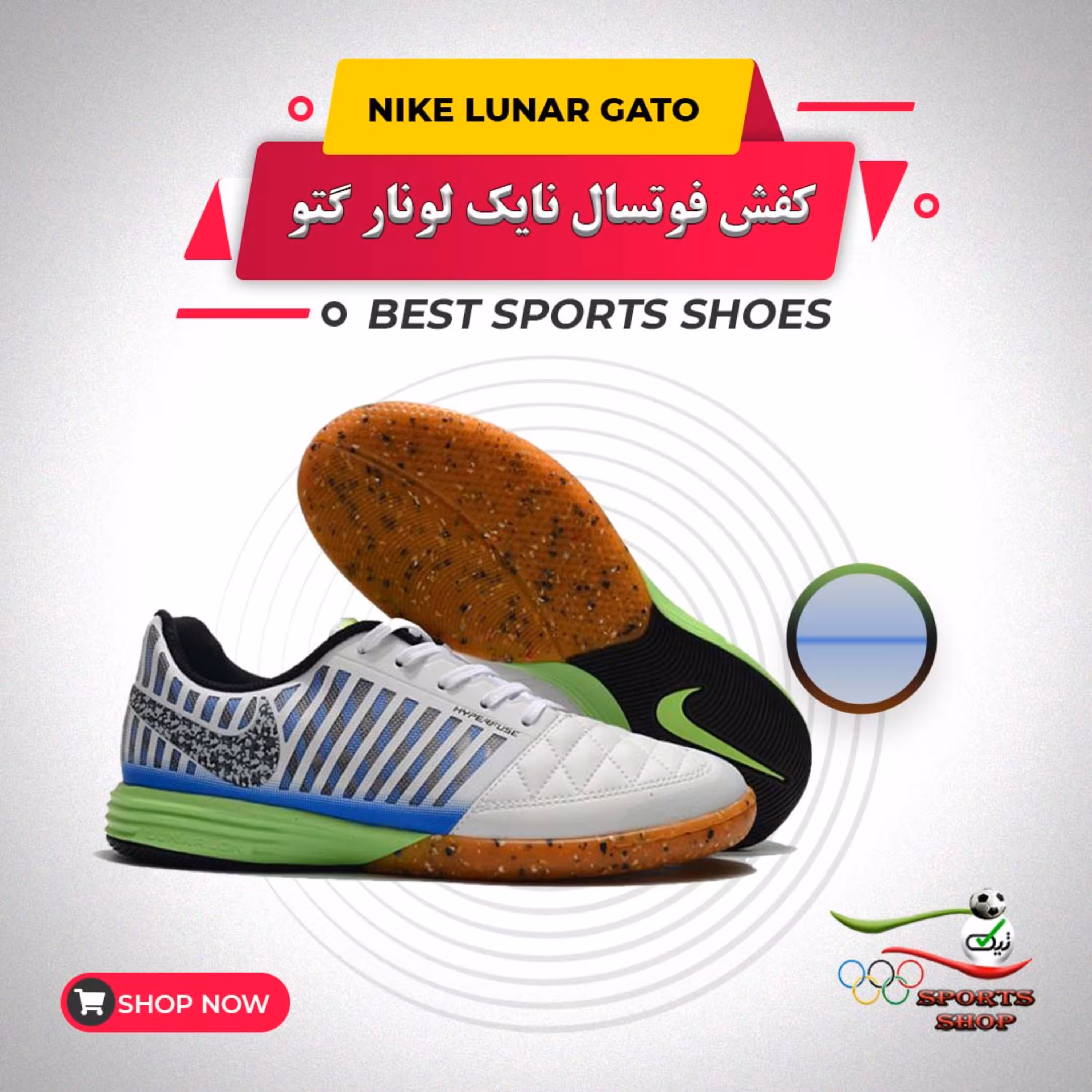 کفش فوتسال( سالنی)  نایک لونار گتو