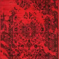 فرش تمام ابریشم  طرح آتش فشان کد HAM.272.01