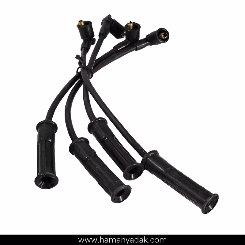 وایر شمع نیسان یورو 4 سر سیم برنجی برند قدر قطعه