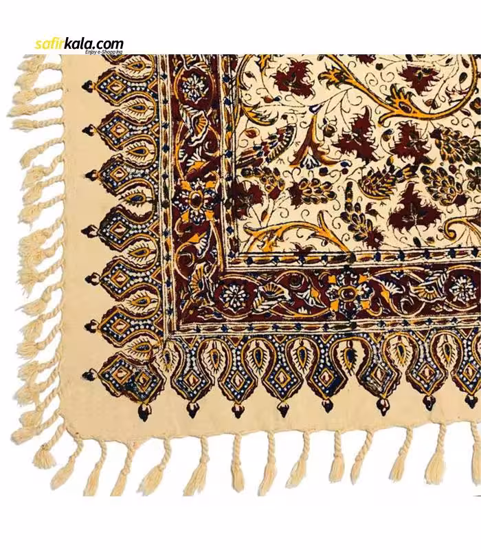 پارچه قلمکار ممتاز سایز 100 × 100 سانتی‌متر مدل 3015 231