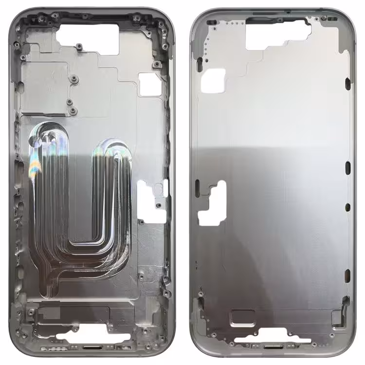 For iPhone 17 Middle Frame Bezel Plate (Silver) | فریم میانی و قاب دور آیفون 17 (نقره‌ای)