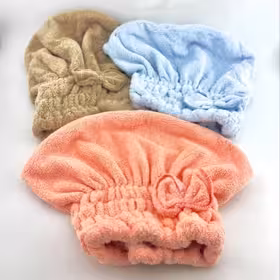 کلاه حمام حوله ای پاپیون دار