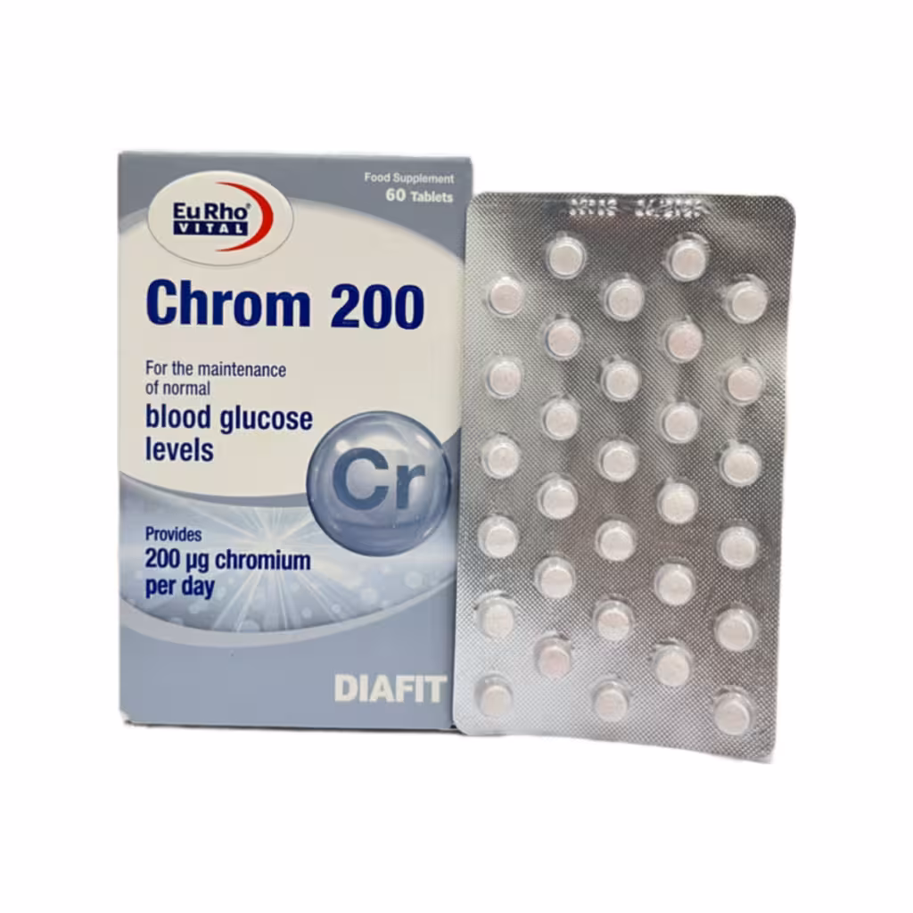 Chrom 200 mcg  Eurho Vital کروم 200 یوروویتال