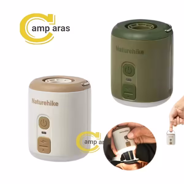 جت فن شارژی نیچرهایک چراغ دار CNK2300DQ022 پاوربانکی - کمپ آراس