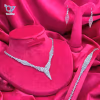 سرویس نقره تمام تراش عروس طرح طلا سفید کد 5747