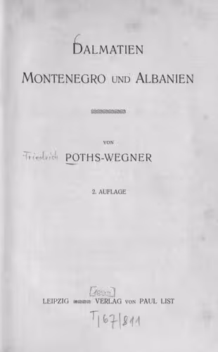 خرید و دانلود نسخه کامل کتاب Dalmatien, Montenegro und Albanien