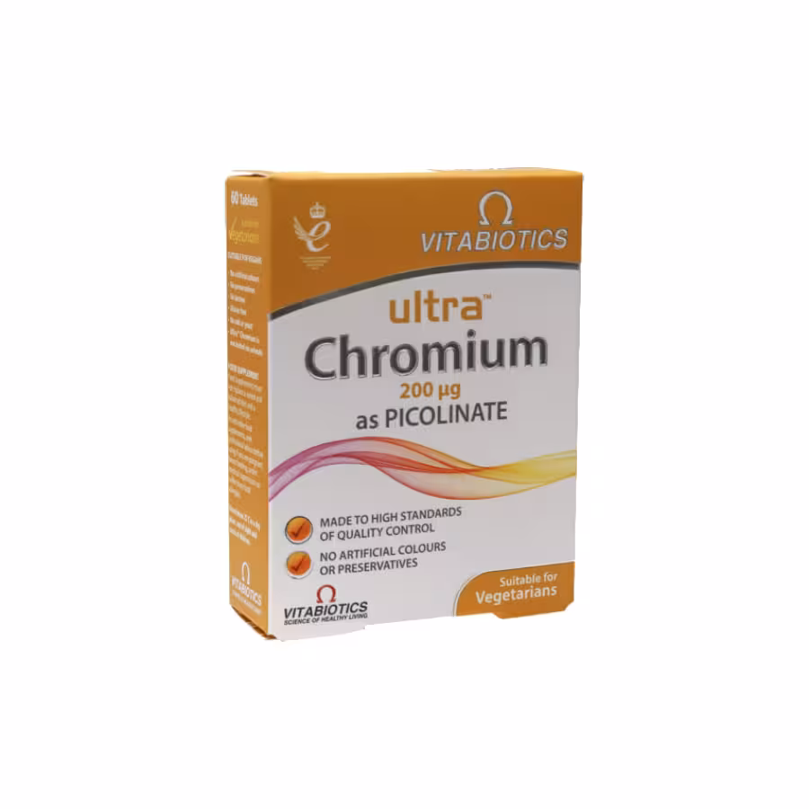 قرص اولترا کروم 200 میکروگرم ویتابیوتیکس 60 عدد