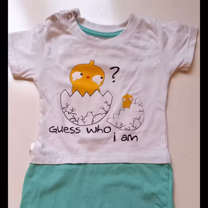 رامپر اسپرت طرح جوجه نخ پنبه دختر و پسر