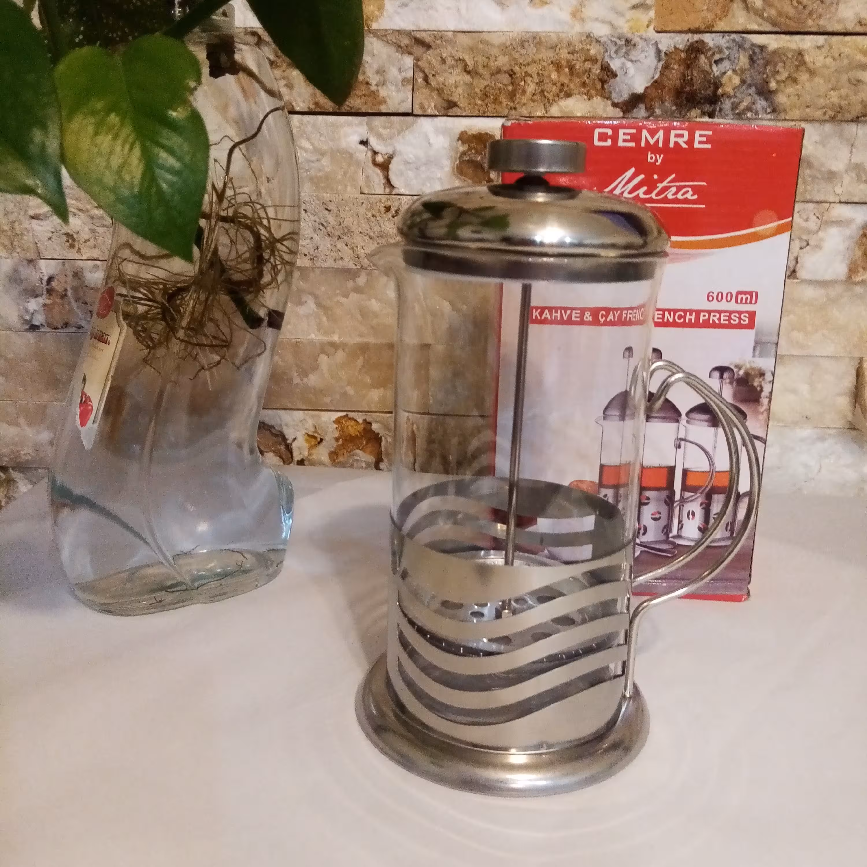 فرنچ پرس 600 میل استیل (پس کرایه)